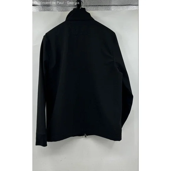 Banana Republic Full Zip Lightweight Jacket Men's Large Black Casual - Picture 4 of 9